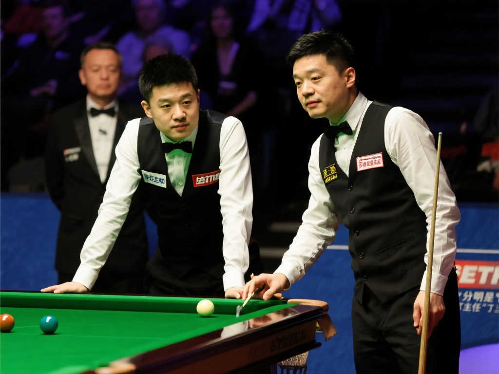 丁俊晖世锦赛中化身导师,为不知规则犯规的庞俊旭耐心讲解 丁俊晖世锦赛中化身导师,为不知规则犯规的庞俊旭耐心讲解